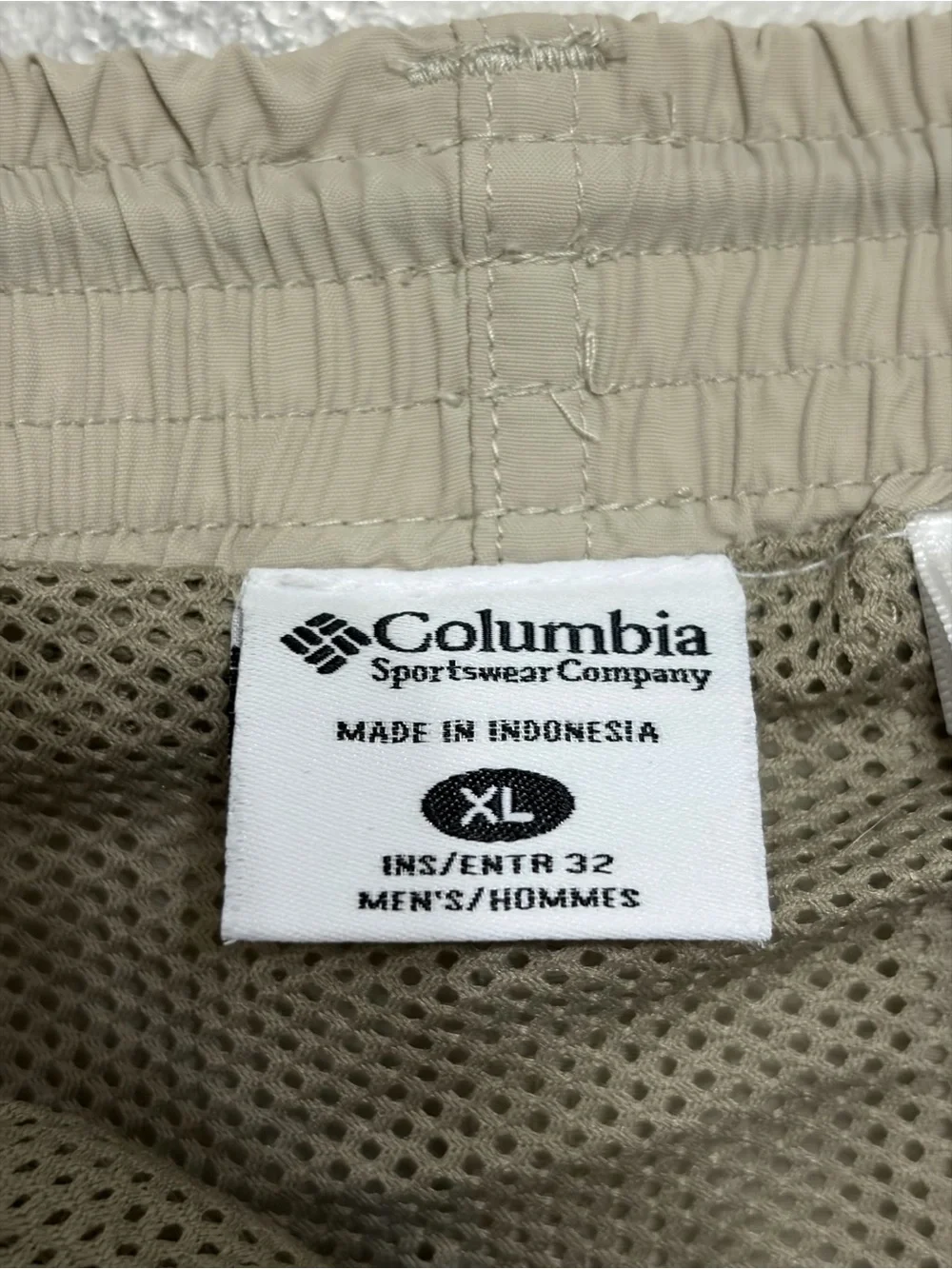 Men’s Columbia PFG Convertible Zip Off Cargo Pants 32” Khaki Tan - Size XL